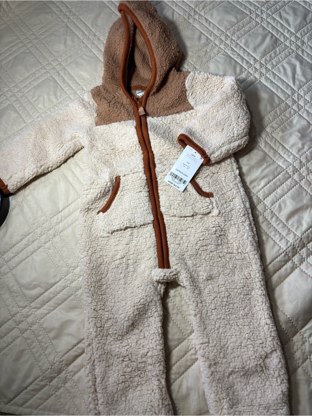 Carter’s 12M Cozy Sherpa Bunting Suit